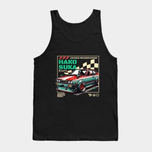 Retro JDM Hakosuka Japanese Racing Flag Tank Top